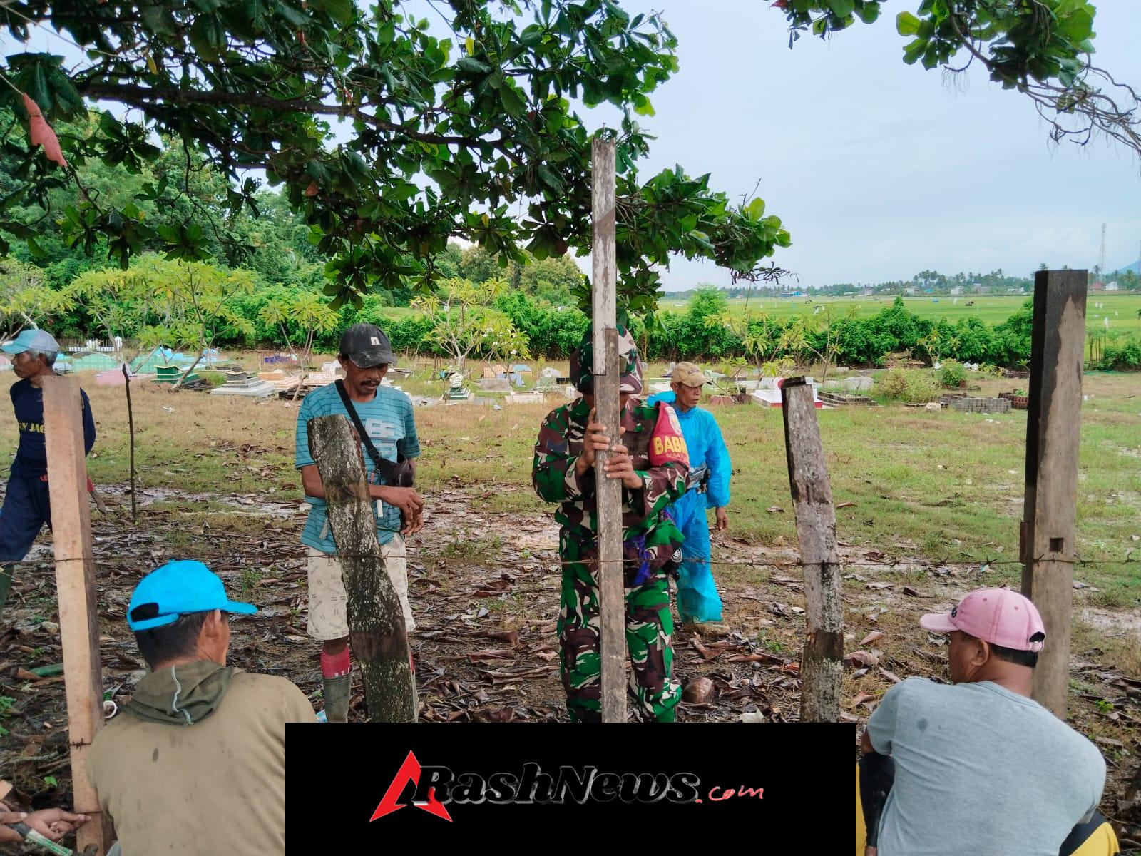 Babinsa Hadir di Tengah Warga, TPU Lunyuk Ode Kini Lebih Bersih dan Tertata