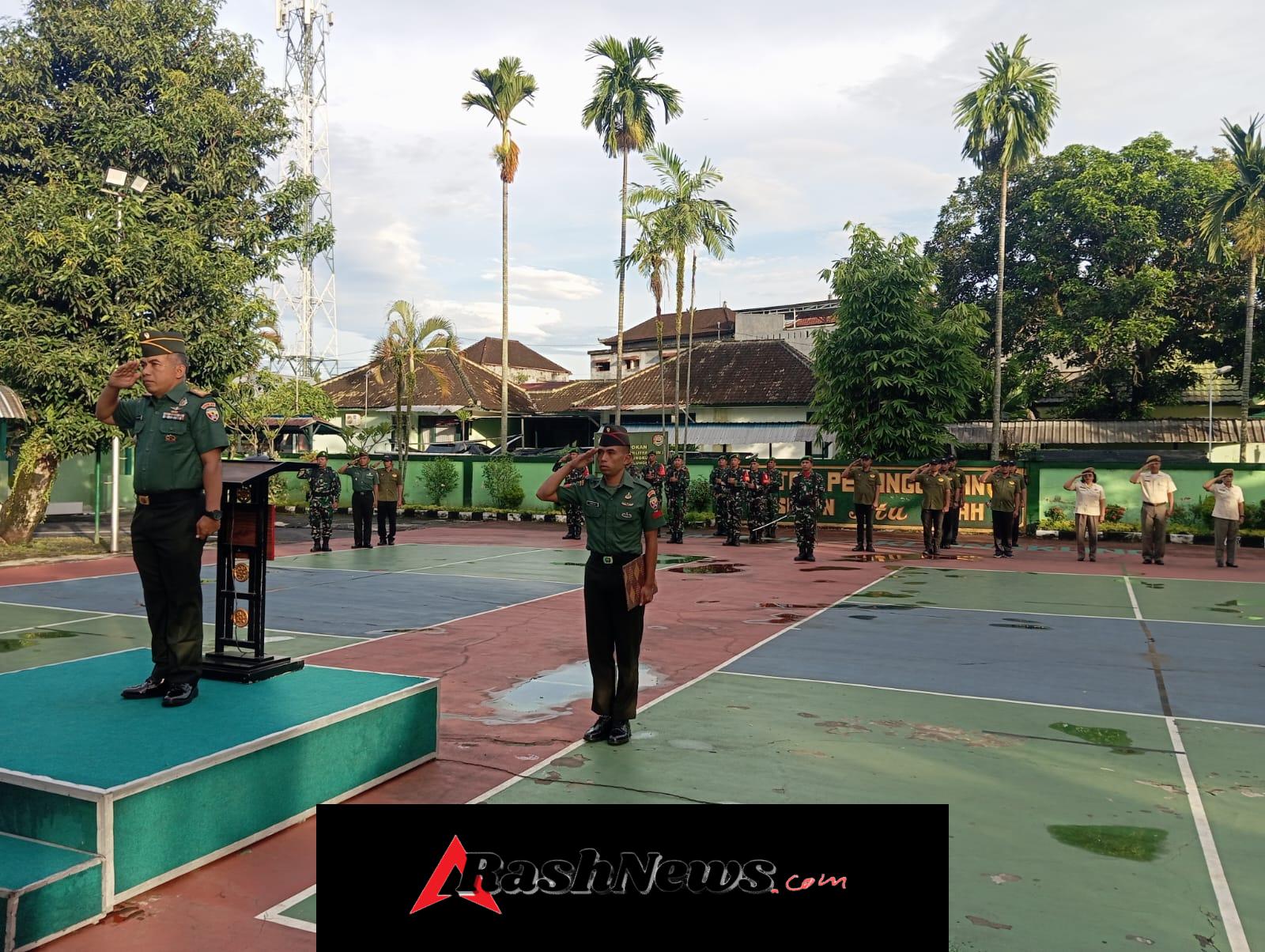 Pimpin Upacara Bendera Mingguan, Danramil Dawan Tegaskan Nasionalisme Fondasi Utama Jaga Keutuhan Dan Kedaulatan NKRI