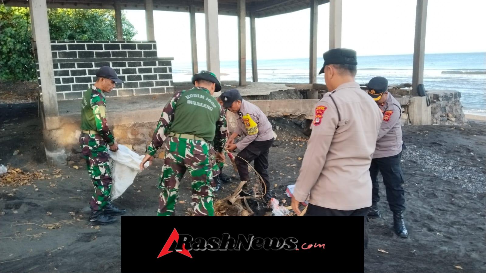 Ciptakan Lingkungan Bersih dan Sehat, Muspika Seririt Gelar Aksi Bersih-Bersih Panta