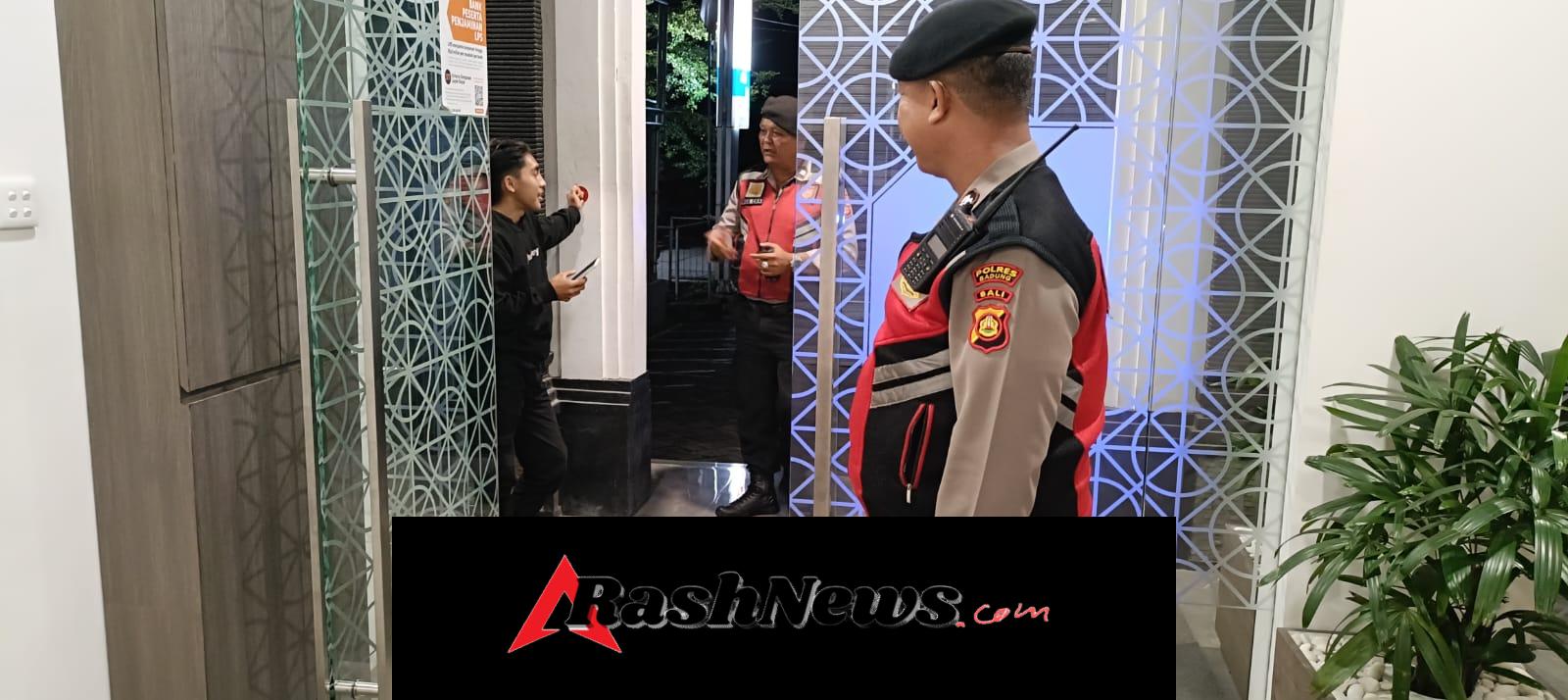 Samapta Polsek Abiansemal Tingkatkan Pengawasan Objek Vital BNI pada Malam Hari