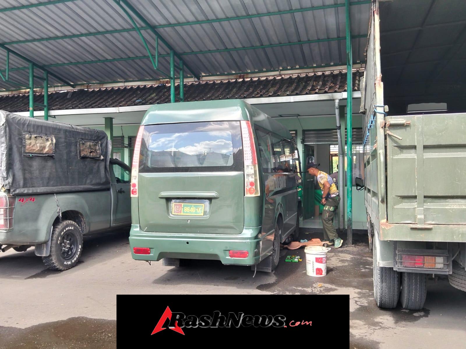 Pemeliharaan Berkala Kendaraan Dinas, Kodim 1616/Gianyar Gandeng Tim Harpal