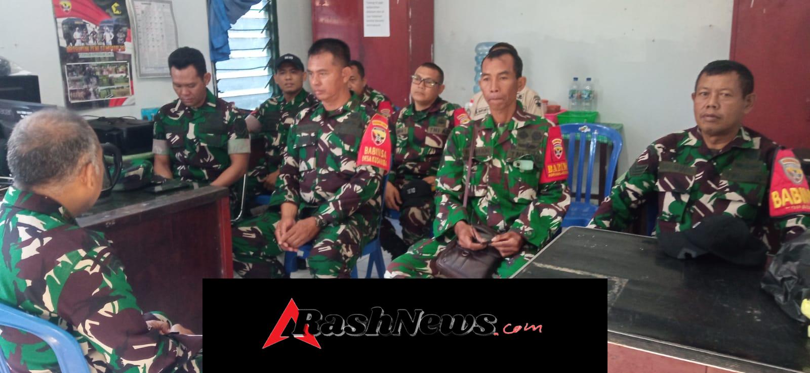 Perdana, Danramil Dawan Beri Jam Pimpinan Ajak Personel Beri Kemampuan Terbaik Dalam Tugas Dan Pengabdian