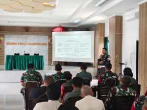Tingkatkan Disiplin Dan Kesadaran Hukum, Kodim Klungkung Terima Sosialisasi Operasi Gaktib Dan Operasi Yustisi Pomdam IX/3 Udayana Denpasar