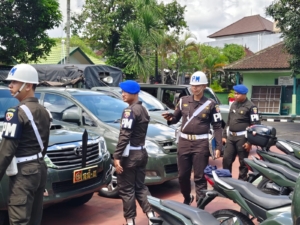 Minimalisir Pelanggaran Lalu Lintas, Pomdam IX/3 Udayana Gelar Pemeriksaan Kendaraan Di Kodim Klungkung