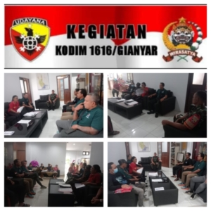 Babinsa Singapadu Tengah Tingkatkan Koordinasi Desa, Waspadai Dampak Cuaca Ekstrem di Wilayah Sukawati