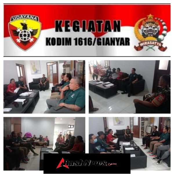 Babinsa Singapadu Tengah Tingkatkan Koordinasi Desa, Waspadai Dampak Cuaca Ekstrem di Wilayah Sukawati