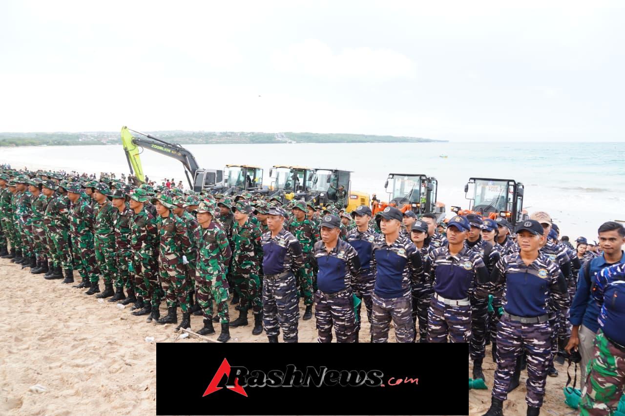 Kodam IX/Udayana Dukung Aksi Bersih Pantai Bali, Wujud Sinergi TNI Jaga Lingkungan dan Pariwisata Nasional
