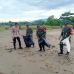 Sinergitas Tanpa Batas, Kodim 1617/Jembrana Bersama Instansi Terkait Gelar Gotong Royong Massal di Kawasan Wisata