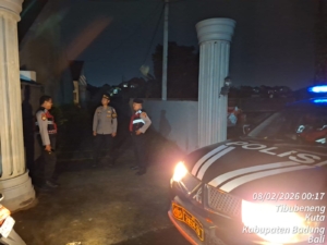 UKL Polsek Kuta Utara Respon Cepat Laporan Warga Adanya Musik Keras Tengah Malam 