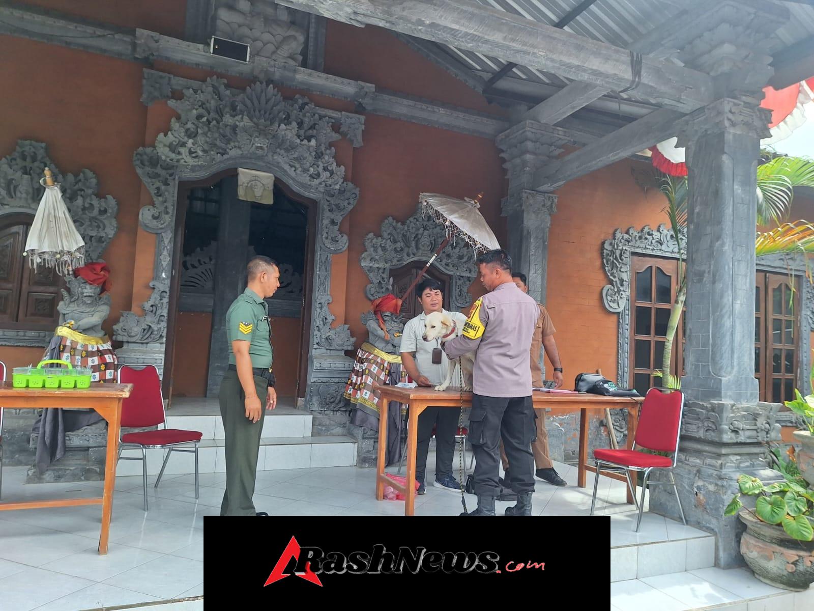 Vaksinasi Rabies Digelar Terpusat di Desa Patas, Babinsa Turun Tangan Lakukan Pengamanan
