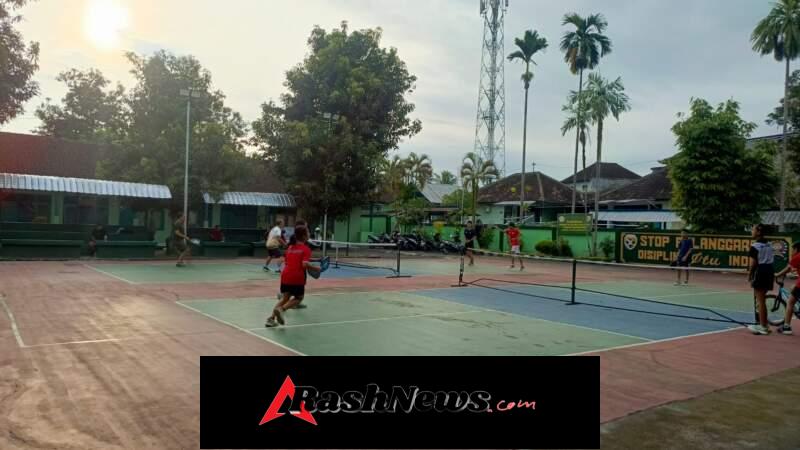 Lapangan Pickle Ball Kodim Jadi Tempat Favorit Latihan Masyarakat, Dandim Klungkung Sampaikan Apresiasi Dan Terima Kasih