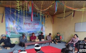 Babinsa 1623-03/Rendang Apresiasi Pelaksanaan Kegiatan Bulan Bahasa Bali VIII Desa Besakih