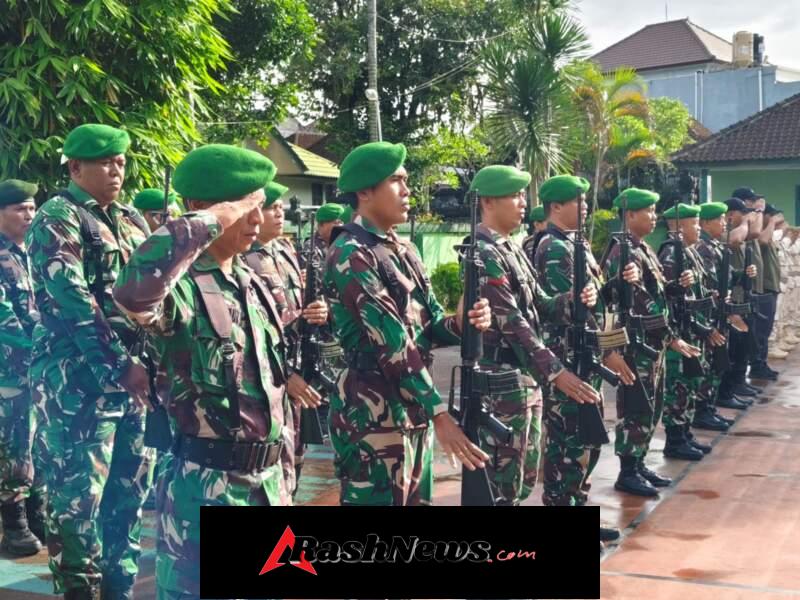 Pimpin Upacara Bendera, Letkol Sidik Pramono Ajak Anggota Selalu Bersyukur Dan Jadikan Tugas Sebagai Ibadah