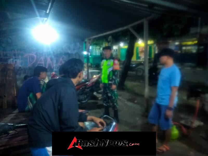 Antisipasi Kejahatan Malam Hari, Koramil 1607-06/Lape Lopok Turun Patroli