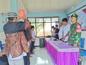 ‎Melalui Kehadiran Babinsa, Pelantikan Panitia Pilkades Sepukur Berlangsung Tertib dan Kondusif