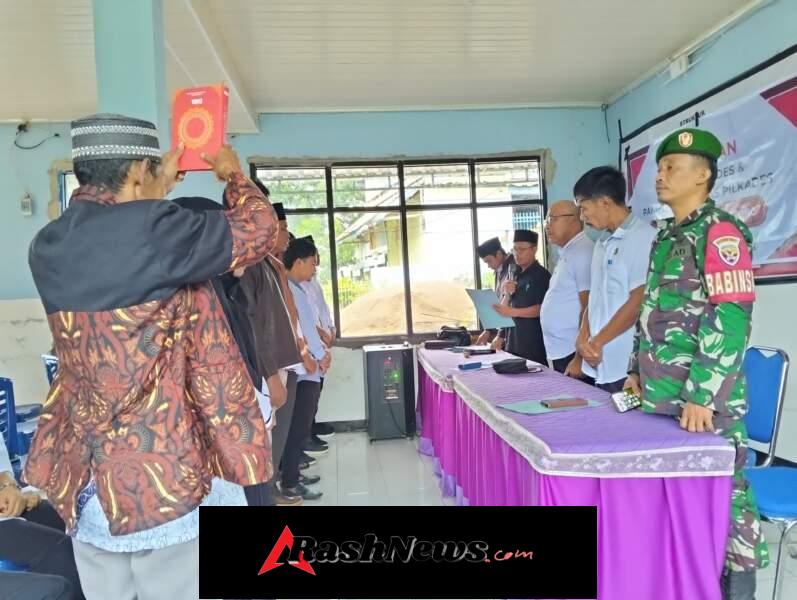 ‎Melalui Kehadiran Babinsa, Pelantikan Panitia Pilkades Sepukur Berlangsung Tertib dan Kondusif
