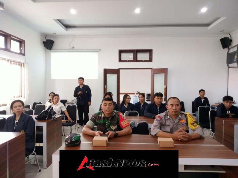 Sinergi Babinsa dan Aparat Desa Sambut Pengabdian Mahasiswa KKN Unmas Angkatan ke-49