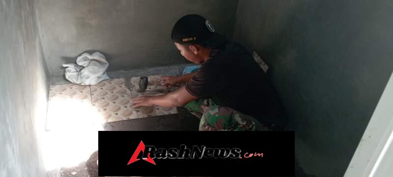 Wujudkan Hunian Sehat, Satgas TMMD Kodim 1617/Jembrana Genjot Finishing Fasilitas MCK