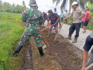 Dansatgas TMMD 127 Jembrana Pastikan Kualitas Jalan di Desa Penyaringan Gunakan Standar Teknis Kuat