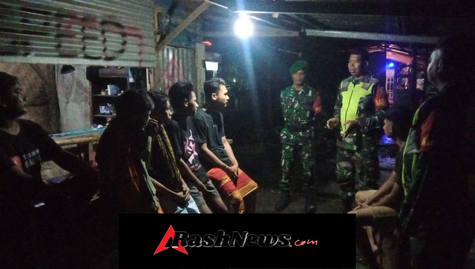 Koramil 1608-01/Rasanae Gelar Patroli Cipta Kondisi Jaga Kamtibmas Wilayah Kota Bima