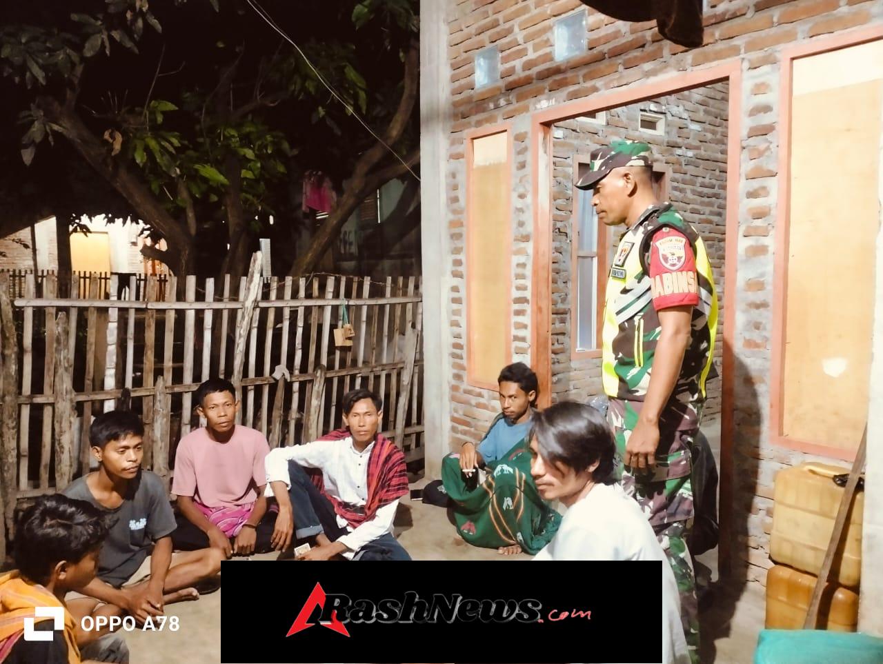 Babinsa Koramil 1608-06/Wawo Intensifkan Patroli dan Ronda Malam Demi Keamanan Wilaya