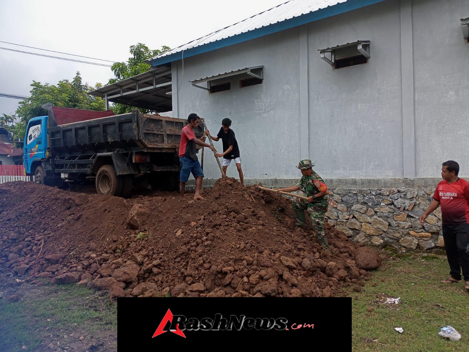 Cuaca Hujan Gerimis Tak Halangi Semangat Pra TMMD di Kecamatan Monta