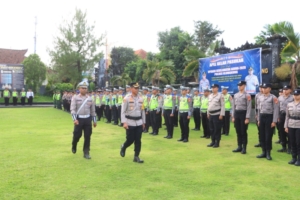 Polres Klungkung Gelar Apel Operasi Keselamatan Agung 2026.