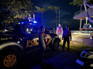 Blue Light Patrol Polres Klungkung, Wujud Nyata Polri Jaga Kamtibmas Malam Hari