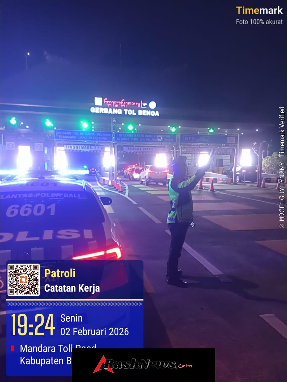 Pastikan Situasi Kamseltibcarlantas Kondusif PJR Tol Patroli Malam Hari