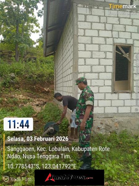 Pengawasan Pekerjaan Cakar Ayam KDKMP Desa Sanggaoen Berjalan Aman