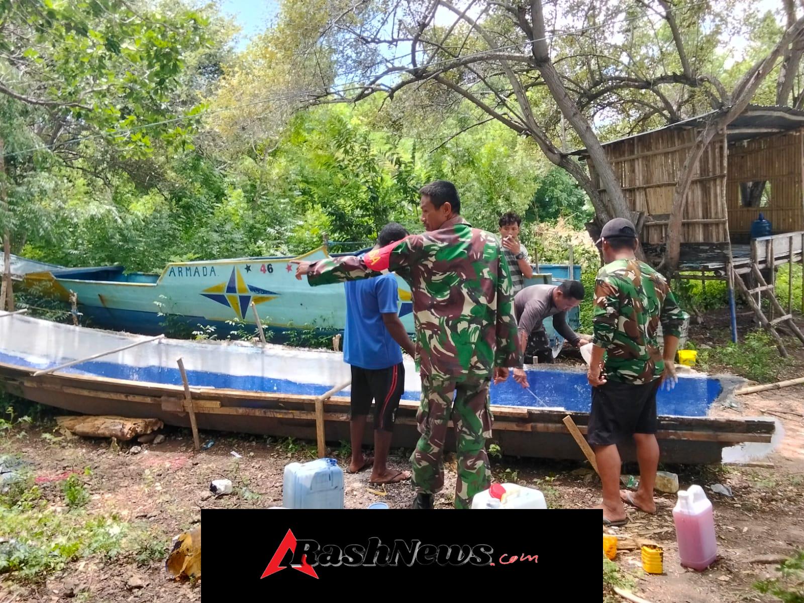 Babinsa Koramil 1624-05/Solor Hadir Pantau Kondisi Desa Labelen