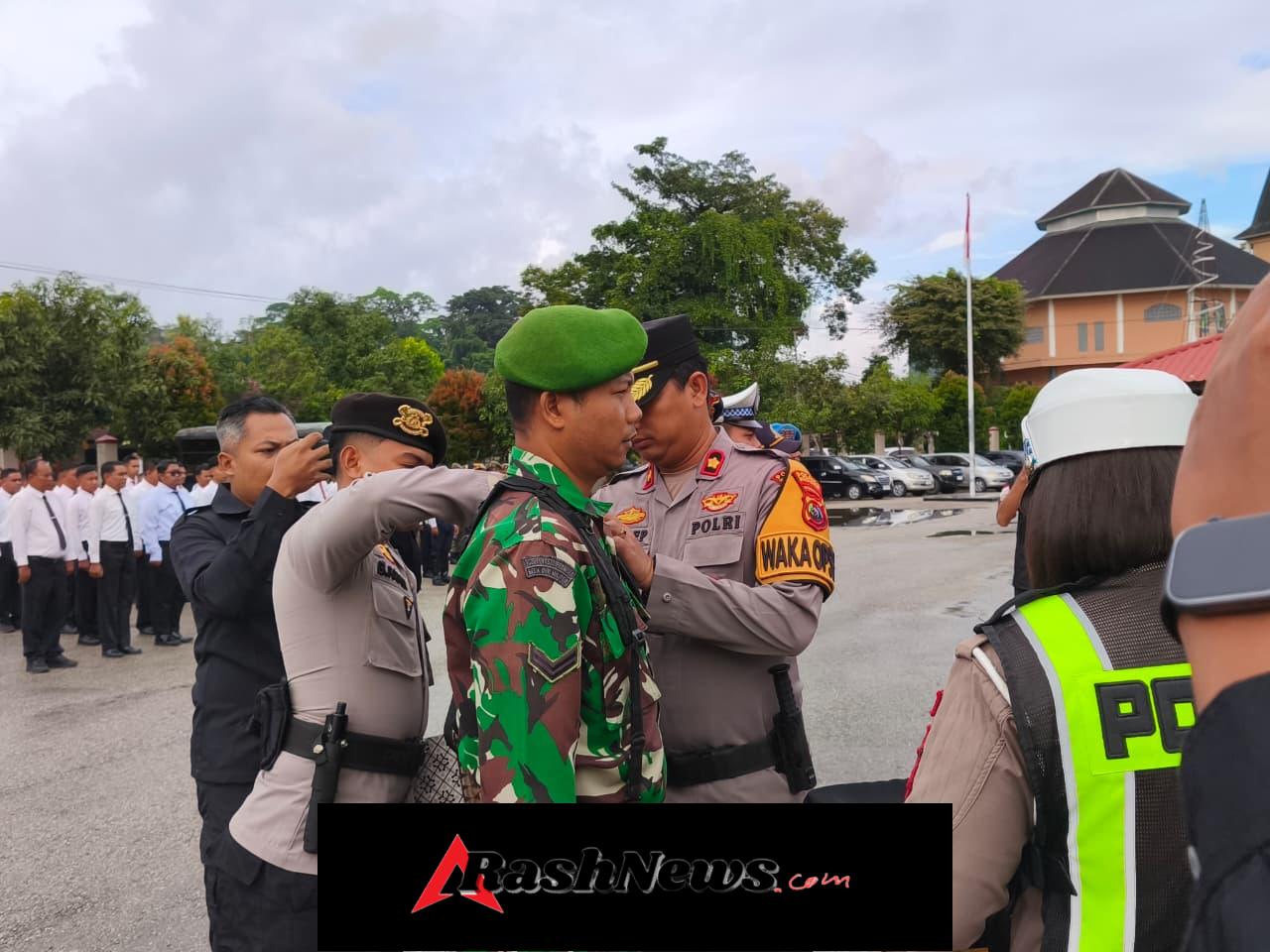 Anggota Kodim 1613/Sumba Barat Ikuti Apel Gelar Pasukan Operasi Keselamatan Turangga 2026