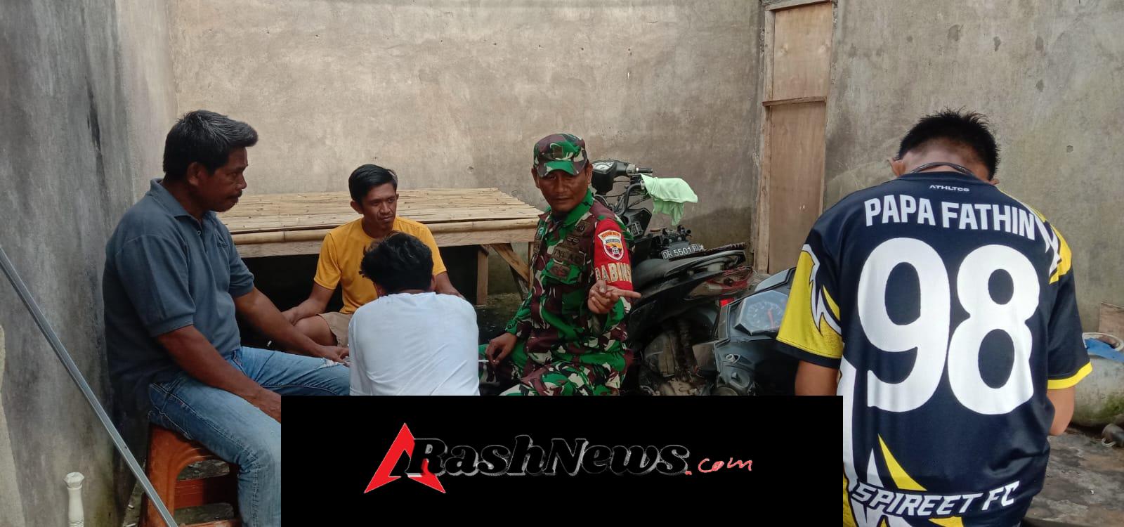 Babinsa Hu’u Bangun Kesadaran Keamanan Kerja Lewat Komunikasi Sosial