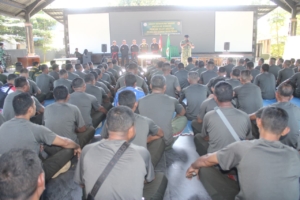 Ujian Kenaikan Sabuk Pencak Silat Militer Kodim 1608/Bima Sukses Digelar