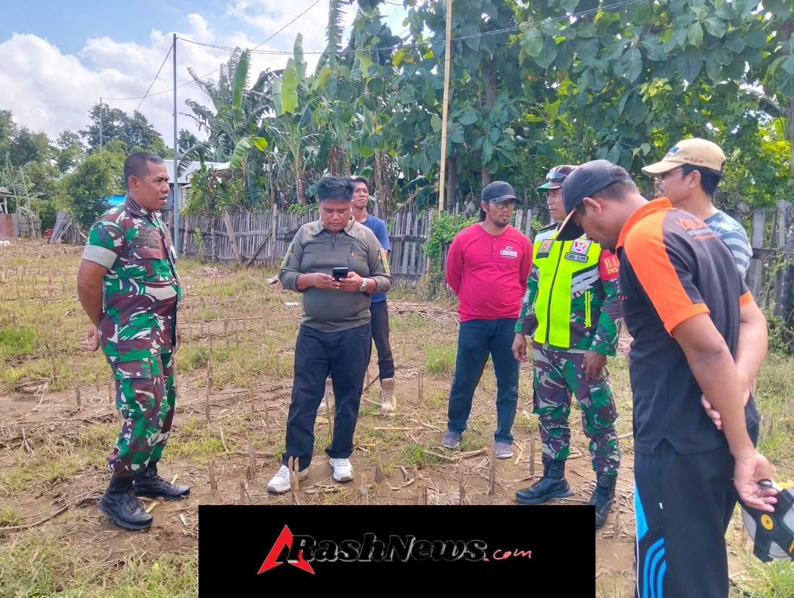 Danramil 03/Sape Tinjau Lokasi Pembangunan KDKMP Desa Sangia