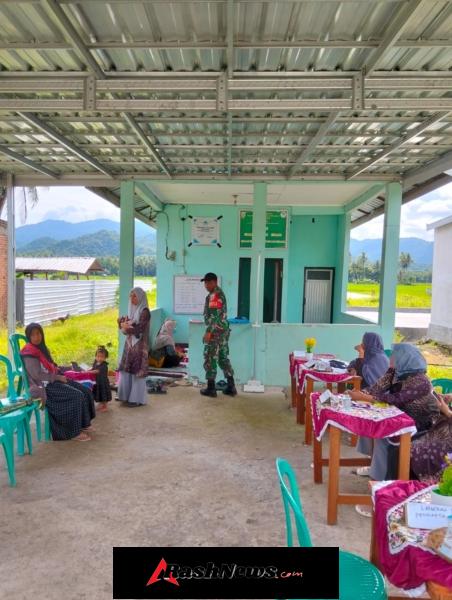 Sertu Abdul Gani Aktif Dukung Pelayanan Kesehatan di Posyandu Mata Ai