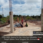 Pengawasan Ketat Babinsa, Pembangunan Gerai KDKMP Kota SoE Terus Berjalan.