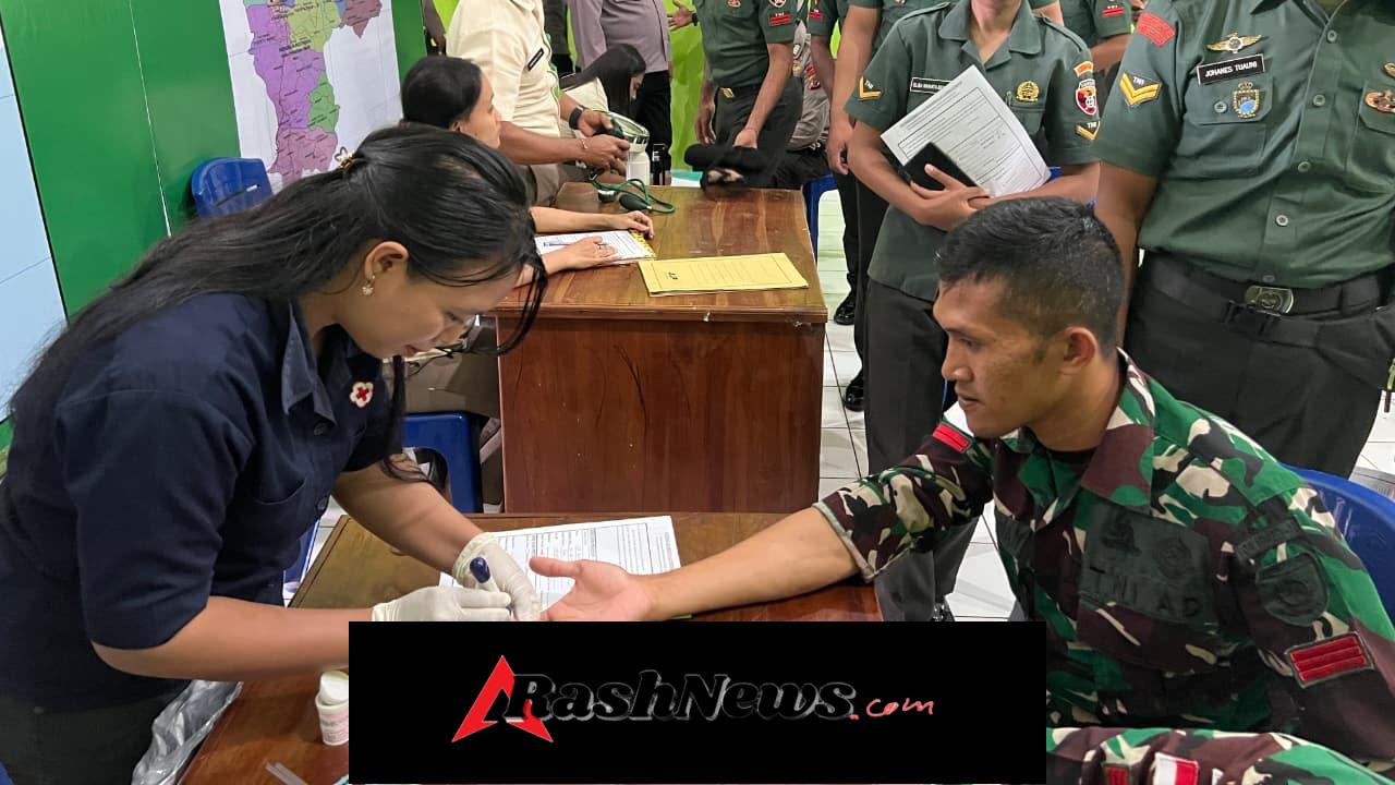 Prajurit Yonarmed 12 Kostrad Berbagi Kehidupan Lewat Donor Darah