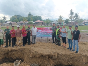 Kapten Inf Safrudin Hadiri Penggalian Pondasi dan Peletakan Batu Pertama Koperasi di Bima