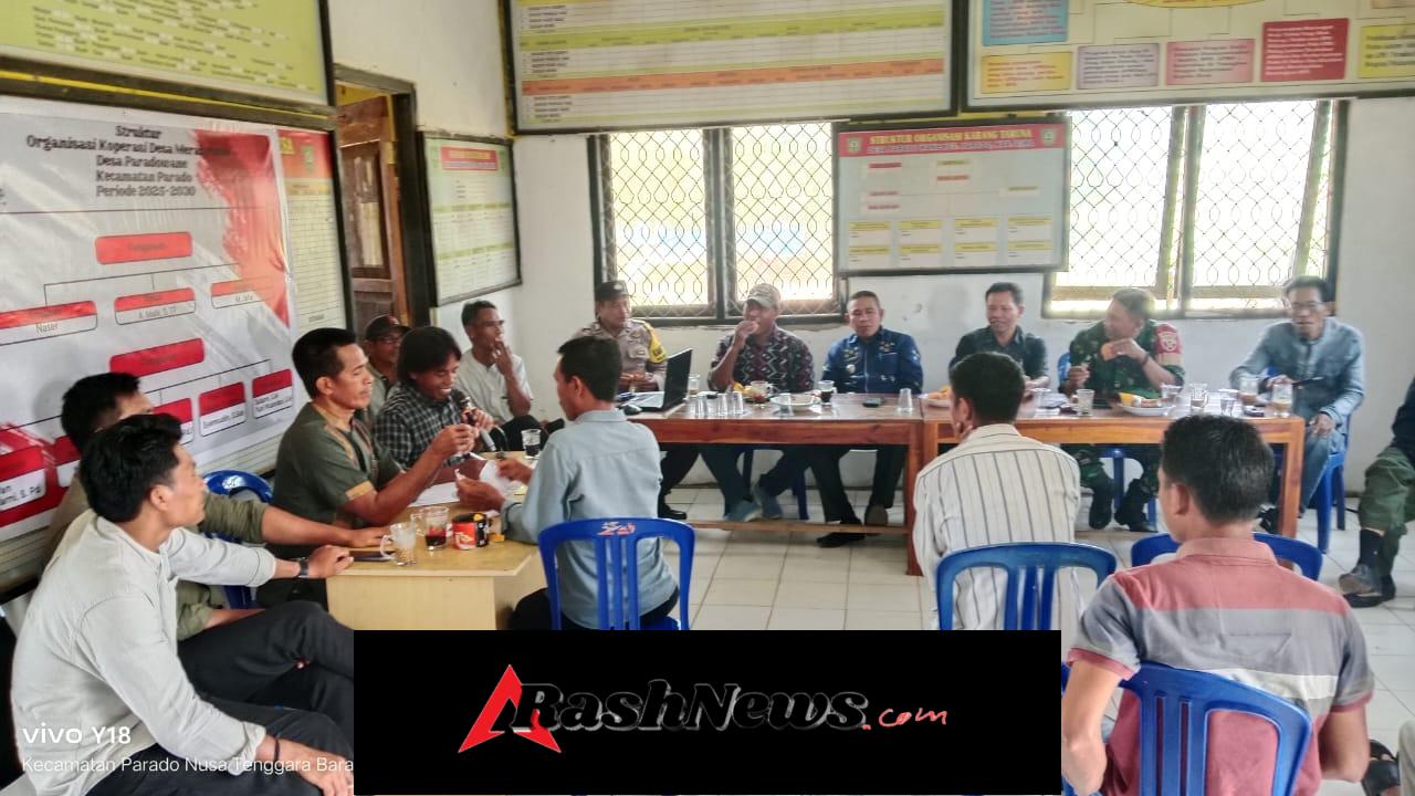 Babinsa Parado Wane Pantau Langsung Pembentukan Panitia Seleksi Perangkat Desa