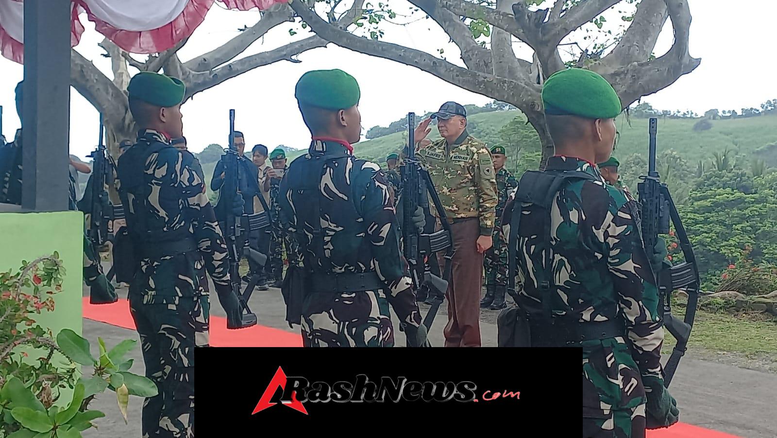 KUNJUNGAN MENHAN SJAFRIE SJAMSOEDDIN KE MAKO BRIGIF TP 31/PS DORONG PRAJURIT TERUS MENGABDI UNTUK MASYARAKAT