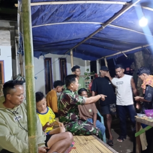 Antisipasi Kriminalitas, Babinsa Desa Jala Intensifkan Patroli Malam