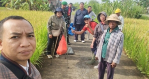 Langkah Nyata TNI Dorong Produktifitas Pertanian, Babinsa Kamasan Dampingi PPL Lakukan Ubinan