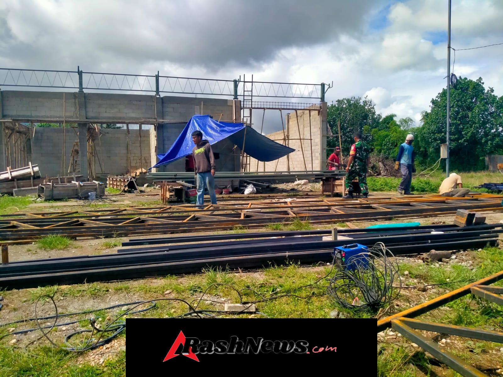 Pengawasan Babinsa Pastikan Pembangunan Koperasi Berjalan Lancar