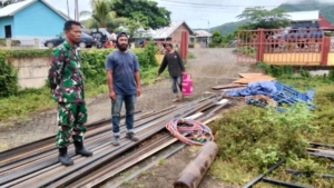 TNI Pastikan Pembangunan KDKMP di Manemeng Berjalan Aman dan Lancar