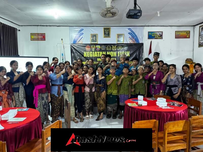 TMMD 127 Jembrana: Tak Hanya Membangun Fisik, Satgas Garap Mental Generasi Muda lewat Bela Negara