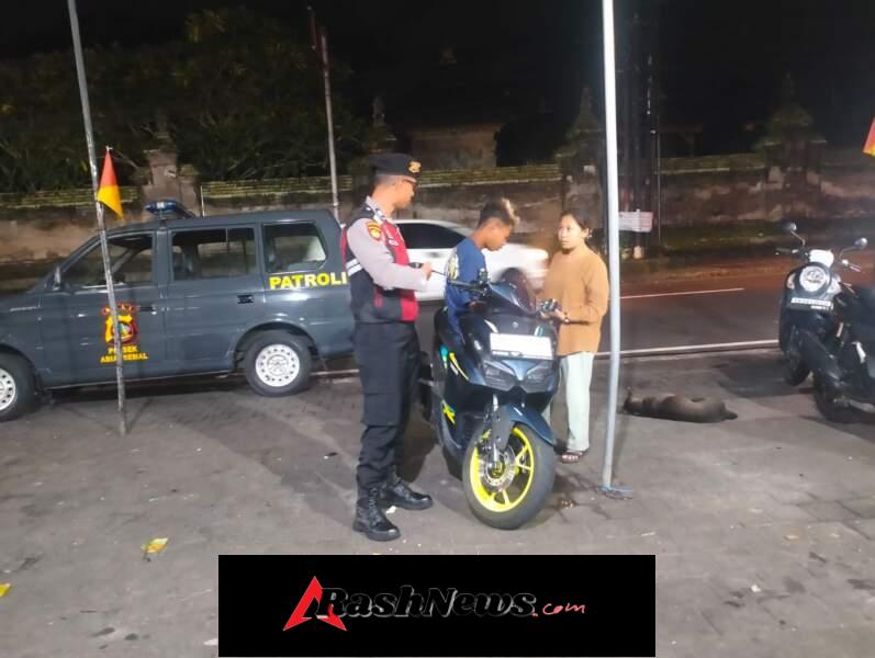 Patroli Harkamtibmas Rutin, Polsek Abiansemal Pastikan Wilayah Tetap Aman