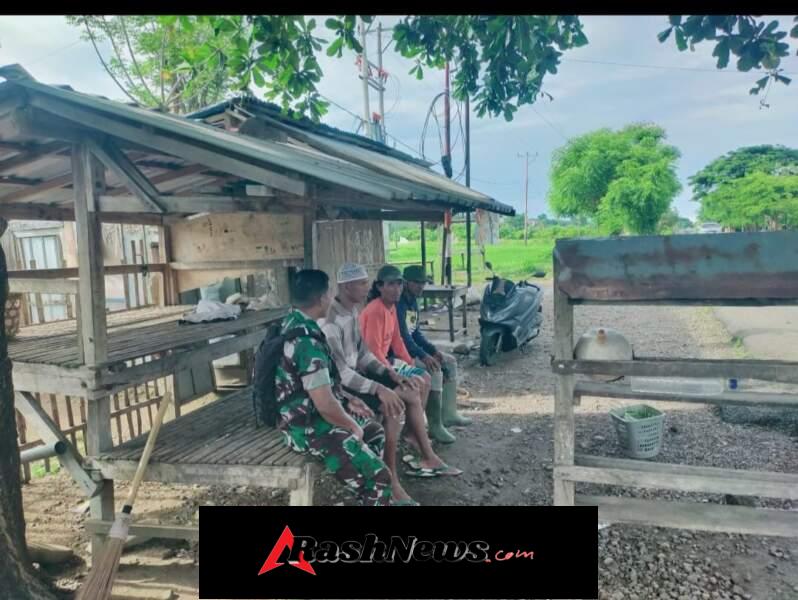 Babinsa Koramil 1614-03/Hu’u Gelar Komsos Bahas Kesiapan Panen Padi