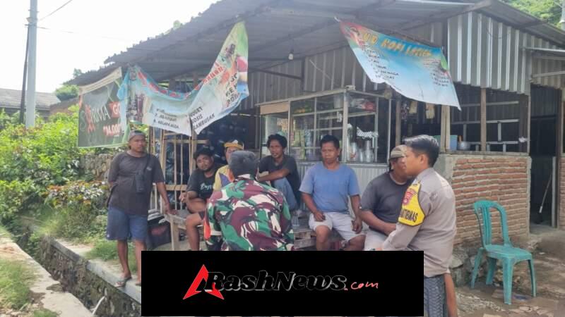 Babinsa dan Bhabinkamtibmas Sambang Desa Banjar, Perkuat Kamtibmas