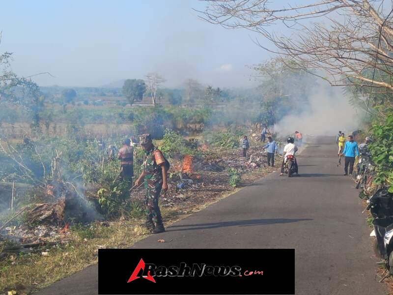 Jalan Penghubung Desa Bara–Desa Mumbu Dibersihkan Bersama